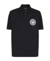 Balmain 'coin' Polo Shirt With Polo Collar In Black