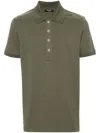 Balmain Jacquard Patterned Cotton Blend Polo Shirt