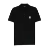 Balmain Short-sleeve Polo Shirt In Black