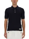 Balmain Polo Shirt In Merino Wool