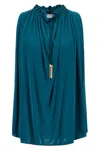 Balmain Solid Color Sleeveless Pullover Top In Blue