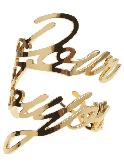 Balmain Pour Toujours Open Cuff Bracelet In Ka Or