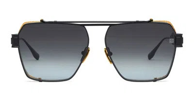 BALMAIN PREMIER - MATTE BLACK / SHINY 18K GOLD SUNGLASSES