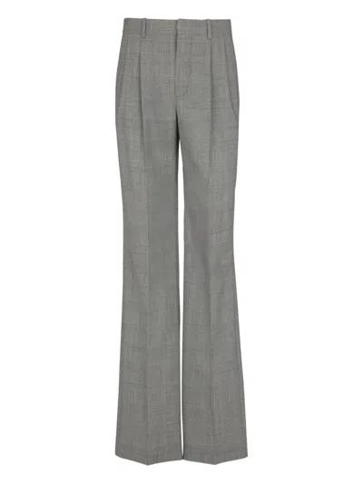 Balmain Prince-of-wales Wool Trousers In Multi