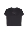 Balmain Logo-print Short-sleeve T-shirt In Black