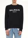 Balmain Print Sweatshirt In Brown