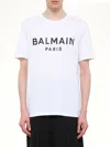 Balmain Cotton Regular-fit Logo-print T-shirt In White