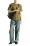Balmain Printed  Bloom T-shirt In Green