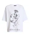 Balmain Printed Flower T-shirt In White