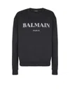 Balmain Logo-print Sweatshirt In Black
