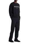 Balmain Printed  Sweatshirt In Black