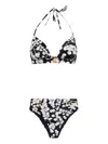 Balmain Printed Bikini In Black