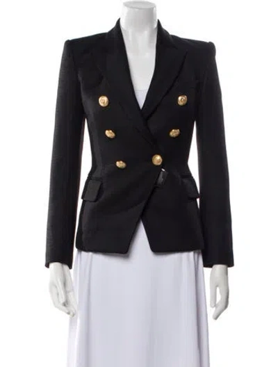 Pre-owned Balmain Printed Blazer In Black