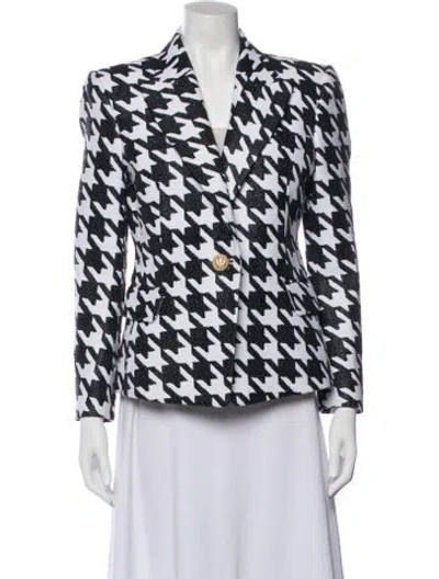 Pre-owned Balmain Printed Blazer In Multi