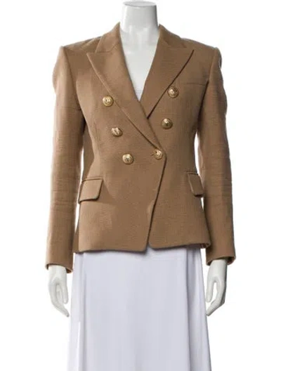 Pre-owned Balmain Printed Blazer In Neutral