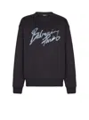 Balmain Paris Logo Intarsia Merino Wool Blend Sweater In Black