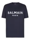 Balmain Printed Cotton T-shirt In Multi