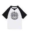 Balmain Printed Crest T-shirt In Orange