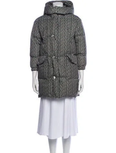 Pre-owned Balmain Printed Down Jacket In Multi
