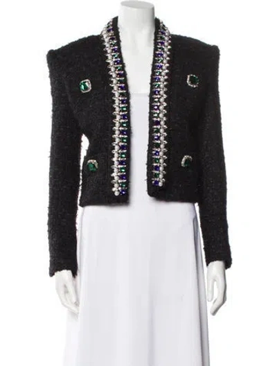 Pre-owned Balmain Printed Evening Jacket W/ Tags In Black