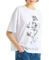 Balmain Printed Flower T-shirt In White