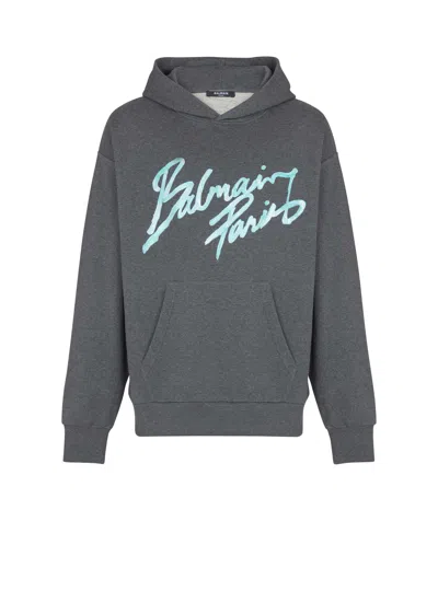 BALMAIN PRINTED HOODIE