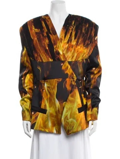 Pre-owned Balmain Printed Jacket W/ Tags In Black