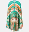 Balmain Printed Kaftan In Multi