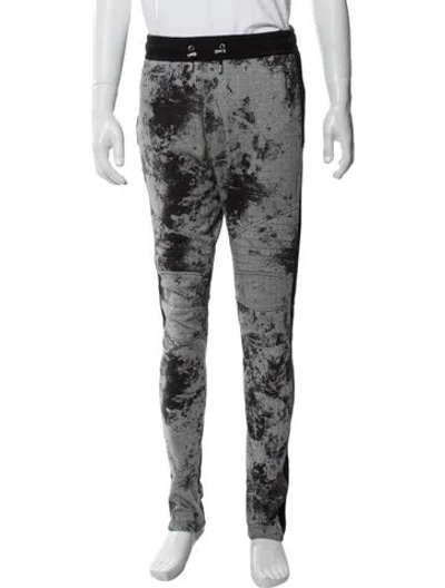 Pre-owned Balmain Printed Lounge Bottoms In Black