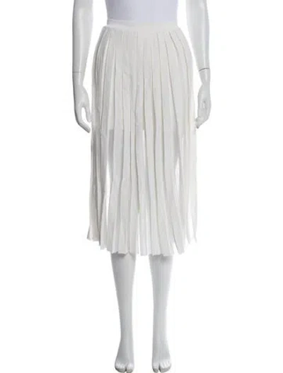 Pre-owned Balmain Printed Midi Length Skirt In Neutral