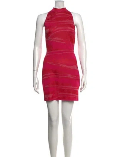 Pre-owned Balmain Printed Mini Dress