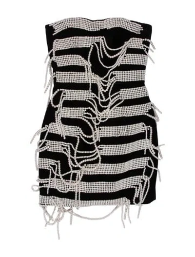 Pre-owned Balmain Printed Mini Dress In Black