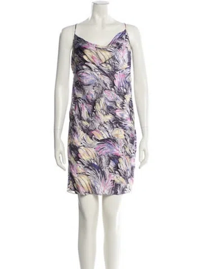 Pre-owned Balmain Printed Mini Dress W/ Tags In Multi