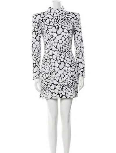 Pre-owned Balmain Printed Mini Dress W/ Tags In Multi