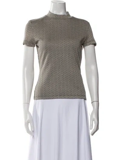 Pre-owned Balmain Printed Mock Neck Sweater In Multi