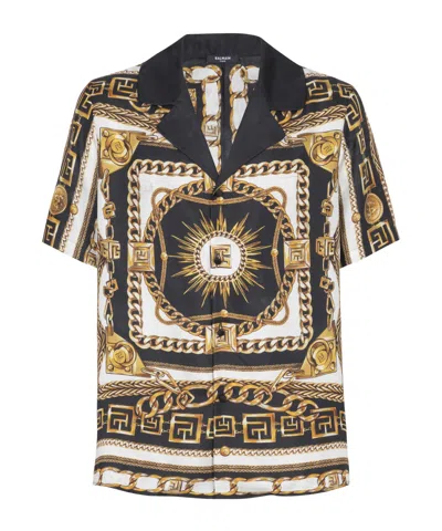 Balmain Shirt With Logo In Multi