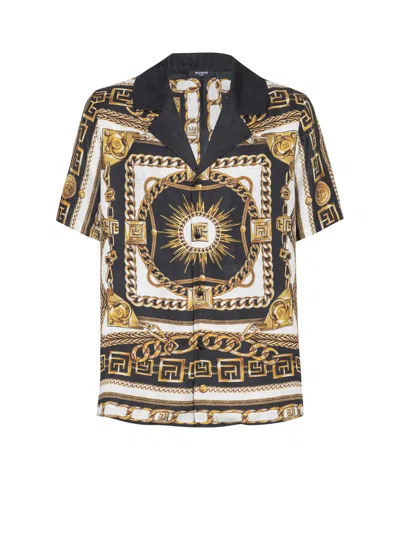 Balmain Shirt With Logo In Multi