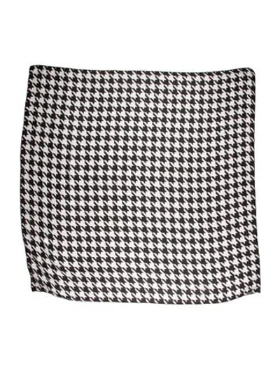 Pre-owned Balmain Printed Scarf In Black