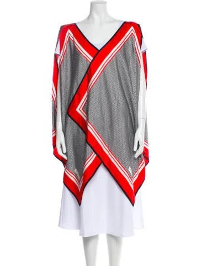 Pre-owned Balmain Printed Scarf In Multi