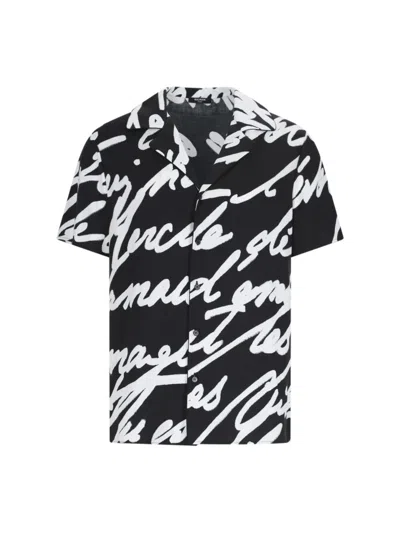 BALMAIN BALMAIN PRINTED SHIRT – BLACK