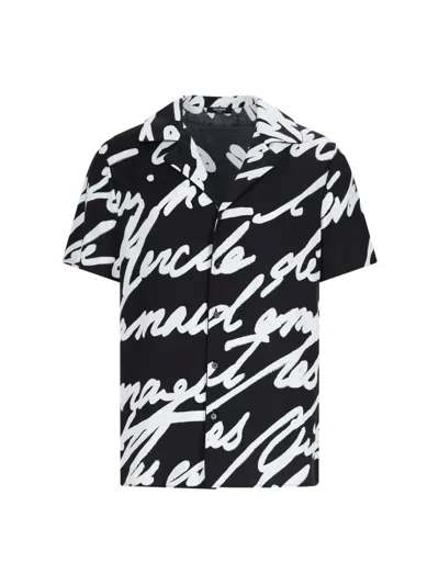 Balmain Printed Shirt In Black  