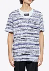 Balmain Printed Short-sleeved T-shirt In Multicolor