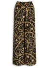 Balmain Chains Patterned Flowing Printed Trousers