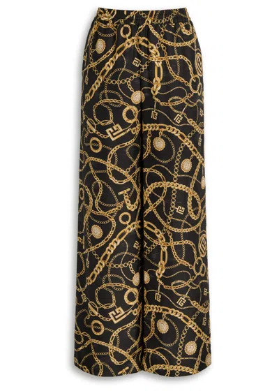 Balmain Printed Silk Trousers