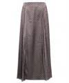 Balmain Printed Skirt In Gray