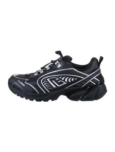 Pre-owned Balmain Printed Sneakers W/ Tags In Black