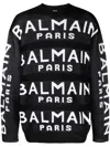 BALMAIN PRINTED SWEATER