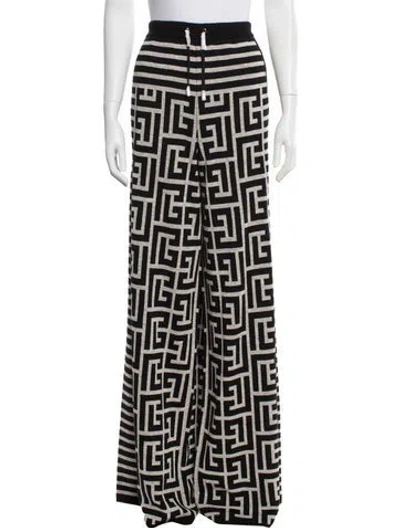 Pre-owned Balmain Printed Sweatpants W/ Tags In Black