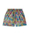 Balmain Printed Swim Trunks In Multicoloured