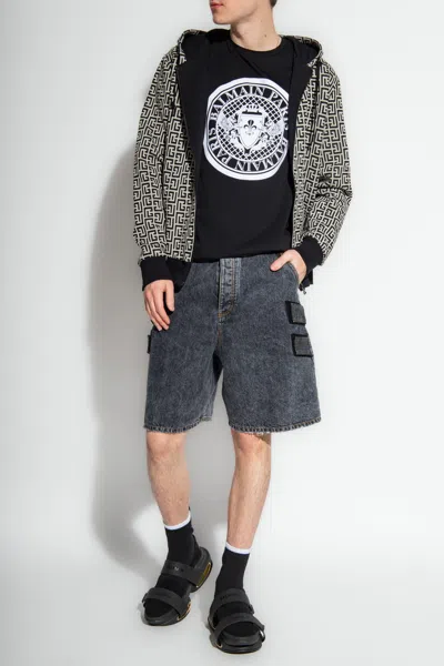 Balmain Printed T-shirt In Black